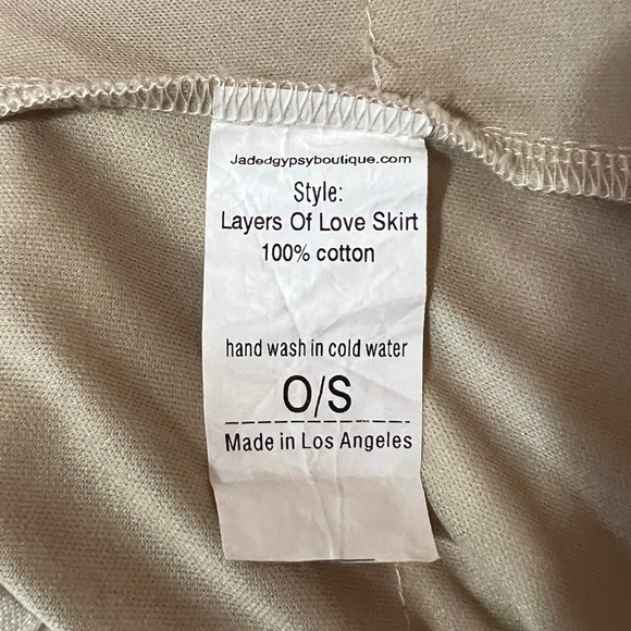 Jaded Gypsy | Layers Of Love Skirt Tiered Ruffle Lace Maxi Skirt Boho One Size - Picture 4 of 12